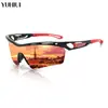Gafas de Ciclismo para Exteriores, Gafas de Sol para Correr y Montañismo, Gafas con Lente Integrada Polarizada, Gafas de Sol con Protección Ocular Anti-UV