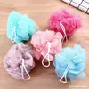 Bolas de Baño Pequeñas Color Mixto Bola de Baño Espumosa Colorida Linda Flor de Baño Directo de Fábrica Malla de PE Material No se Deshace Flor de Toalla de Baño