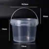 Venta al por mayor del fabricante Barril de plástico blanco Barril redondo Almacenamiento de frutas Barril sellado 1-5L Grado alimenticio Bolsa de mano Barril de plástico transparente