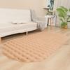 Alfombra de Piel de Conejo de Imitación Transfronteriza Especialmente Diseñada para Estilo Crema Alfombra de Felpa de Burbujas para Piso Dormitorio Cabecera Sala de Estar Alfombra para Ventana de Bahía Manta para Sofá