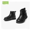 [Mismo Estilo en Centros Comerciales] Botas de Piel Snafy para Niñas 2025 Invierno Nuevas Botas de Princesa de Terciopelo Botas para Niña Pequeña