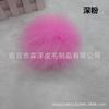 Cross-border hot-selling imitação de bola de pele de raposa imitação guaxinim imitação bola de pele de coelho chapéu de bola de pelúcia pingente de cor de cabelo falso imitação bola de pele