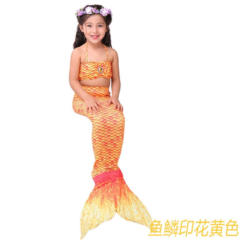 鱼鳞印花黄色04