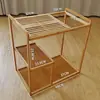 Mesa de chá móvel, mesa de chá de dormitório, carrinho de chá pequeno, armário lateral, mesa de chá pequena com chaleira integrada, mesa de chá kung fu