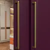 Manija de Puerta de Armario de Diseñador Original Duoerma, Tirador de Cajón de Cuero Minimalista Moderno de Longitud Completa, Duradero