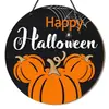 Populares letreros decorativos de madera estilo americano para Halloween y otras festividades, letreros para puertas, adornos de pared para entradas, decoraciones para puertas de patio de Acción de Gracias