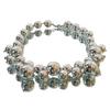 Collar de bolas de plata con cuentas redondas de estilo europeo y americano, de lujo, con personalidad exagerada y de gran sentido, cadena de clavícula de nicho, nuevo estilo para mujer.