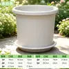 Pote de resina plástica para controle de raízes, de quatro estações, grande, para plantas verdes, tamanho galão, espessado, para uso em casa, interior, varanda