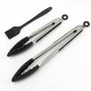 Pegadores de Silicone para Alimentos 7 Polegadas 9 Polegadas 12 Polegadas Pegadores de Alimentos de Aço Inoxidável Resistentes a Altas Temperaturas Multifuncionais Pegadores para Churrasco Pegadores de Pão