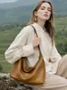 Nuevo Modelo Otoño 2026 Bolso Hobo Clásico de Piel de Vaca Curtida al Vegetal, Gran Capacidad, Bandolera Cruzada, Debajo del Brazo, Forma de Empanada, Bolso de Piel Genuina para Mujer