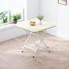 Mesa de comedor plegable, mesa de comedor simple y portátil para uso doméstico, apartamento de alquiler, apartamento pequeño, mesa de comedor cuadrada minimalista