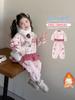 Conjunto de Forro Polar para Niñas Otoño/Invierno 2025 Nuevo Conjunto de Invierno de Dos Piezas de Moda para Bebés