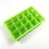 Fornecimento de Bandejas Quadradas para Cubos de Gelo com 15 Compartimentos e Tampas, Máquina de Gelo Doméstica, Caixa de Suplemento Alimentar para Bebês, Molde de Silicone para Bandeja de Gelo