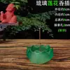 Soporte para Incienso con Diseño de Imitación de Jade Similar al Vidrio, Cenicero, Quemador de Incienso Vertical Estilo Zen, Quemador de Incienso Creativo de Sándalo, Soporte para Incienso Horizontal