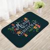 Alfombrillas de Piso Navideñas Populares Personalizables Transfronterizas, Alfombrillas de Piso Navideñas Absorbentes de Agua, Antideslizantes, Resistentes a Manchas, Alfombras de Entrada, Alfombrillas de Piso