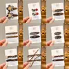 Pinza para el pelo de estampado de leopardo para mujer, estilo nuevo, para flequillo y cabellos sueltos, pinza lateral invisible estilo coreano, accesorio para el cabello