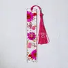 Marcadores de Libros Creativos de Acrílico, Marcadores de Libros con Flores Secas, Marcadores de Libros de Cristal de Resina con Flores Reales, Regalos para el Día del Estudiante y del Maestro