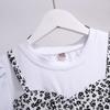 Vestido Floral para Niña Verano Nuevo Vestido Casual de Estilo Occidental para Niños Vestido de Princesa Vestido de Manga Corta Falso de Dos Piezas para Niña