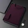 Camiseta Térmica Masculina Manga Longa Dupla Face, Camada Base, Gola Meio Alta, Top de Outono, Novo Modelo 2025