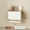 Soporte de cuchillos para pared Estante de almacenamiento para cuchillos de cocina Cubo de almacenamiento para palillos Jaula de palillos integrada Estante de almacenamiento Sin necesidad de taladrar