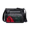 Bolsa de Mulher de Meia-Idade Textura de Couro Suave Grande Capacidade Ombro Único Crossbody Moda Multi-camada Bag Bolsa Mãe Running Bolsa Feminina