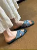 Sandálias Rasteirinhas Incrivelmente Bonitas Estilo Coreano para Mulheres, Nova Moda de Verão 2026 Sandálias Abertas para Uso Externo na Praia Slip-On