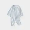 Conjunto de ropa interior para bebé, colección de primavera y otoño, capa base de algodón puro para niños, pijamas separados para niños y niñas, top y pantalones de otoño para bebé