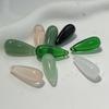 Pingente de resina imitação de jade ágata 8*22mm pingente gota d'água acessórios para grampos de cabelo brincos estilo nacional DIY