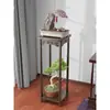 Color de ala de pollo estante antiguo madera gabinete pequeño chino de múltiples tesoros tetera de arcilla púrpura estante para juego de té estante de almacenamiento soporte de exhibición