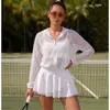 Chaqueta deportiva de malla con capucha transfronteriza europea y americana para mujer, top transparente con cremallera de manga larga para protección solar, transpirable para tenis y yoga