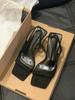 Sapatos Amarelos de Salto Alto Estilo Vintage com Uma Tira Única, Sandálias de Conto de Fadas, Sapatos Estilo Francês Verão 2025 para Combinar com Vestidos, Sapatos Romanos