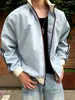 2026 Nueva Chaqueta de Moda Ajustada para Primavera/Otoño Estilo High Street para Personas Altas y Delgadas Versátil Unisex Estilo High Street Verde