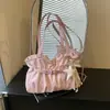 Bolso de Hombro Plegado con Estrella Estilo Coreano Nuevo Primavera 2026 para Mujer, Bolso Cruzado Versátil, Bolso Tote de Cuero Suave de Moda para el Trabajo