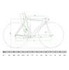 Cuadro de Bicicleta de Carretera de Carbono Blanco Cuadro de Bicicleta de Triatlón Cuadro de Contrarreloj 700x23c