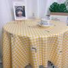 [Pequeña venta al por mayor] Mantel rectangular de estilo nórdico con diseño de celebridades de Internet, para mesa de centro, tapete de escritorio para estudiantes, tela a cuadros de arcoíris