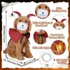 Atmosfera de Halloween Fantasia de Cão Diabo Adereços de Decoração Interna e Externa Decorações de Halloween com Luzes LED