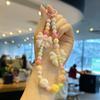 Chaveiro Colorido Criativo com Laço DIY Feito à Mão com Contas Corrente para Celular de Acrílico com Hortênsia Feminina Temu