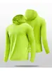 Ropa Deportiva de Secado Rápido para Exteriores con Protección Solar para Correr Sudadera con Capucha de Manga Larga para Hombre Camiseta Casual Ropa para Ciclismo Fitness Ropa de Entrenamiento