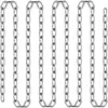 Cadena de acero inoxidable antirrobo cadena para colgar cesta columpio cadena para gato perro mascota cadena de bucle mediano largo cadena para secar ropa cadena de placa de tracción