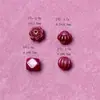 Cuentas de Arena Púrpura Dorada Cristalina de Marca Famosa, Personaje de la Fortuna Cinnabar, Cuentas de Moneda, Cuentas de Calabaza, Cuentas Sueltas de Seis Caracteres al por Mayor