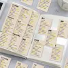96 Pegatinas Románticas de Letras para Emparejar Pegatinas Creativas para Aprender Inglés Cuaderno Simple de Bricolaje Pegatinas para Teléfono Móvil