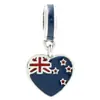 Panjia hilo comercio exterior nuevo colgante de bandera personalidad caliente moda pulsera de esmalte DIY femenina con cuentas