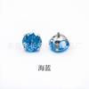 F136 Titanium Ear Nail Nova Garra de Fundo Redondo Zircônio Claw com 5A Zircon Lip Nail G23 Titanium Alloy Puncture Jewelry Ear Bone Nail