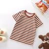 Nueva camiseta de manga corta de algodón para niños y niñas, camiseta de verano de una pieza para bebés