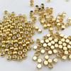 Cuentas Espaciadoras de Silicona Chapadas en Oro Cobre Cuentas Cuadradas Cuentas de Posicionamiento Cuentas Sueltas Cuentas Espaciadoras Accesorios para Collar Pulsera DIY Hecho a Mano Oro Mate