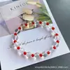 Pulsera de cristal blanco natural, diseño original, moderna, exquisita y que irradia una sensación de alta gama; pulsera de cristal para mujer, diseño único, venta al por mayor desde el fabricante