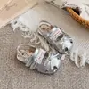 Sandalias de Encaje Estilo Ballet para Niña Hada 2026 Verano Nueva Moda Antideslizantes con Lazo Zapatos de Princesa Modernos