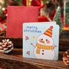 Novo cartão de Ação de Graças de Natal com envelope quadrado dobrável Véspera de Natal enviar bênção cartão de desenho animado fabricante lote