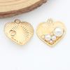 Fabricante de Accesorios de Joyería Corazón de Durazno en Stock, Hermoso Significado, Joyería Hecha a Mano DIY, Accesorios de Joyería DIY al por Mayor Transfronterizos