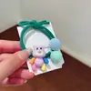Elástico de cabelo de urso fofo coreano, alta elasticidade, elástico de rabo de cavalo estilo ins, elástico versátil estilo feminino para mulheres
